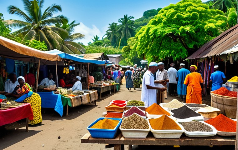 코모로와 몰디브 비교 - Comoros - Authentic Culture**

"A vibrant Comorian market scene, showcasing local crafts, textiles, ...