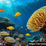 코모로 그랑드 코모르 섬 인기 명소 - A vibrant underwater scene near the coast of Moh&eacute;li in Grand Comore, showcasing a diverse coral reef...
