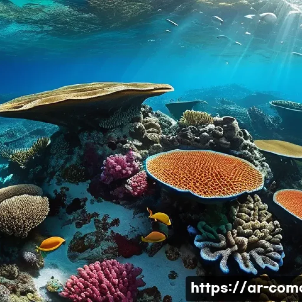 코모로 스쿠버 다이빙 스팟 - A vibrant underwater scene showcasing the colorful coral reefs of Comoros, featuring dense formation...